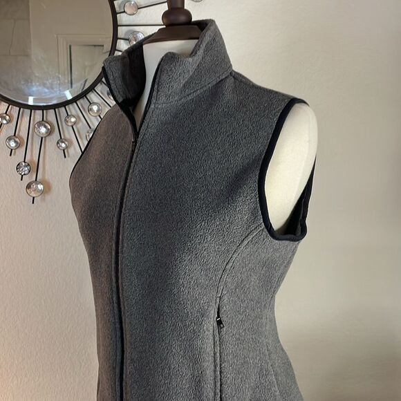 Port Authority Ladies R-Tek Pro Fleece Full-Zip Vest | grey | size S - Picture 3 of 8